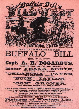 Dobový plakát show Buffalo Bill's Wild West